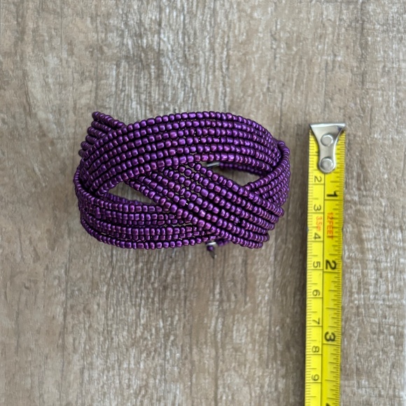 Beaded Wire Cuff Bracelet - Picture 5 of 5